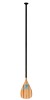X-paddle wood blade smooth carbon shaft